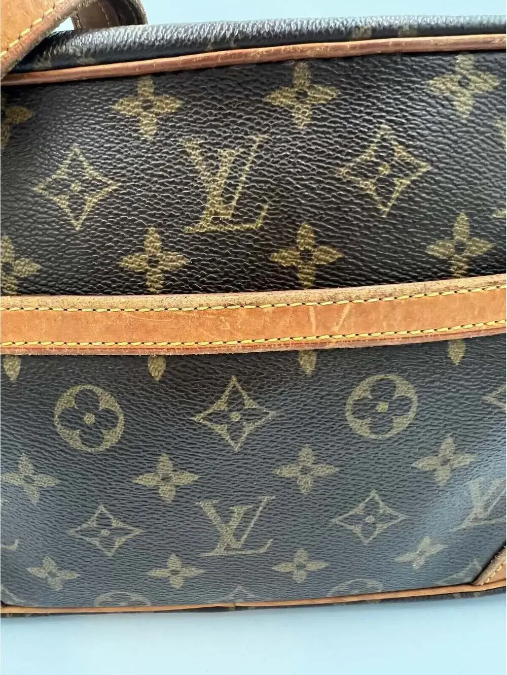Louis Vuitton Trocadero 27 Monogram Canvas Shoulder Bag Brown